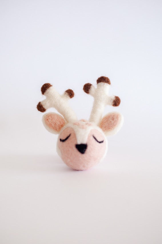 Sleepy Reindeer Christmas ornament