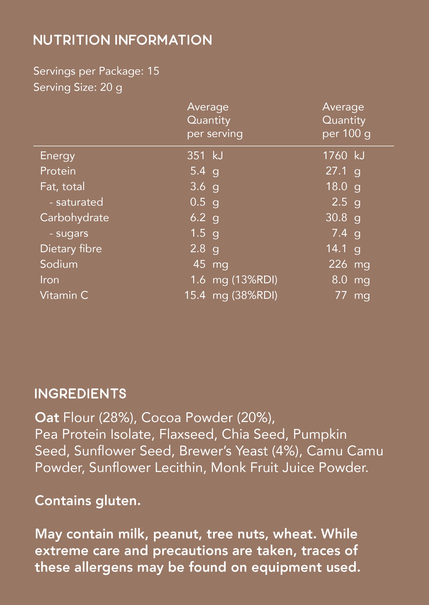 Lactation Drinks sample pack