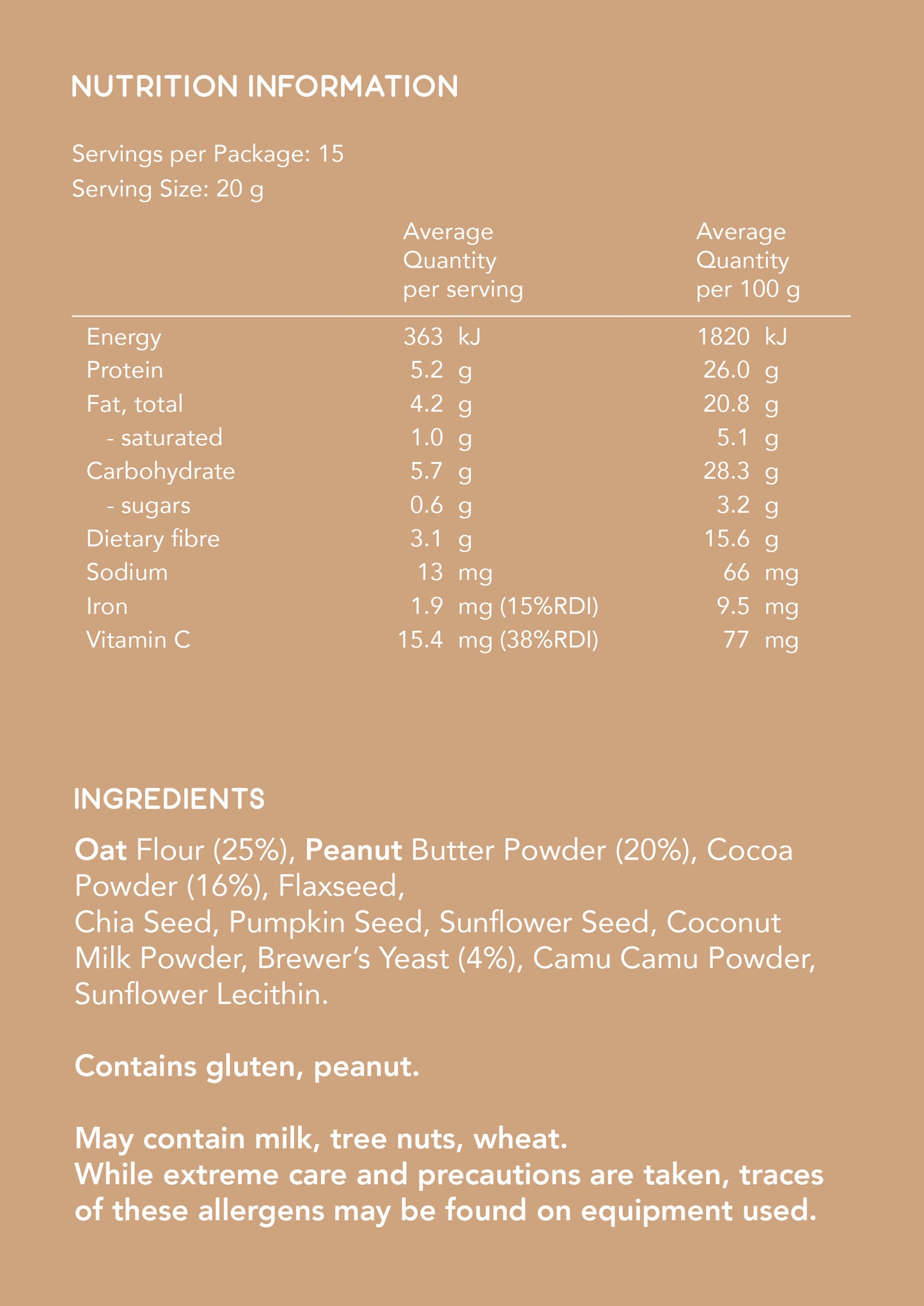 Lactation Blend sample pack