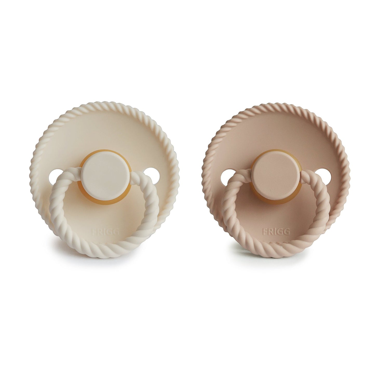 Frigg Rope Pacifier - Cream/Croissant