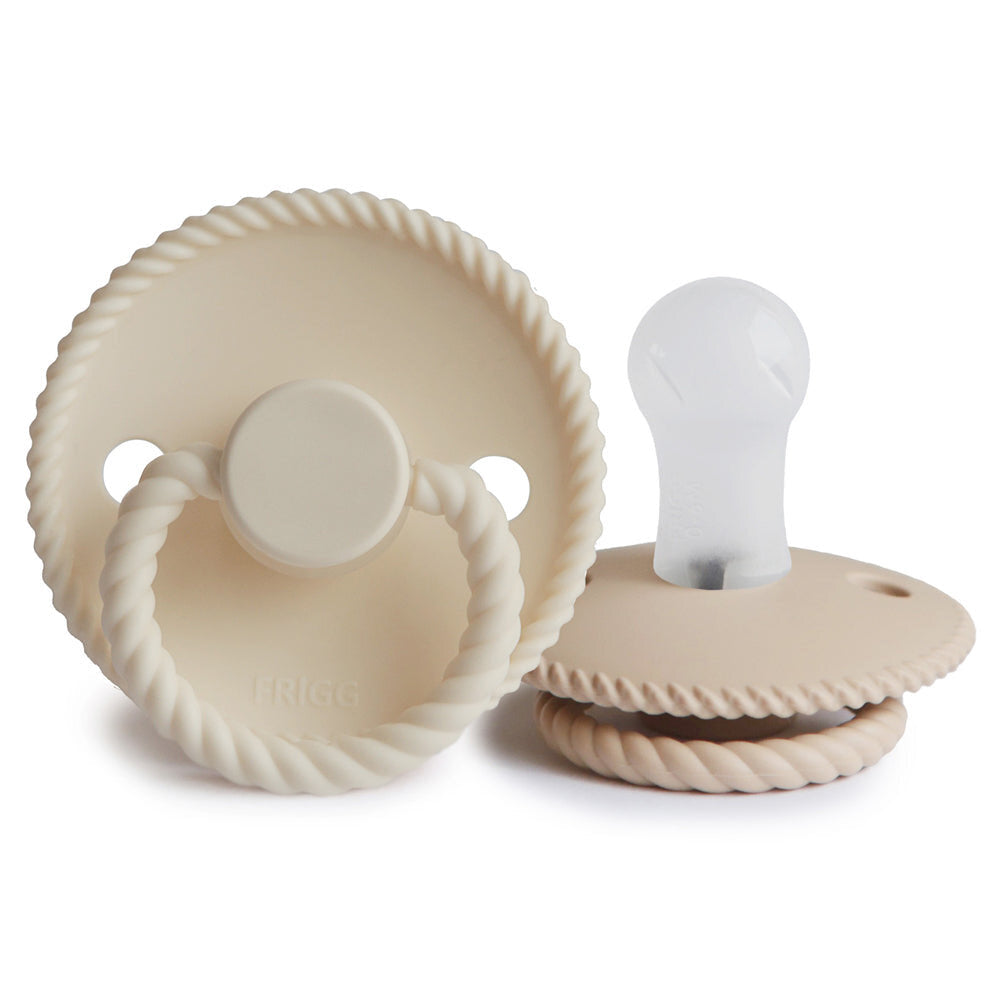 Frigg Rope Pacifier - Cream/Croissant