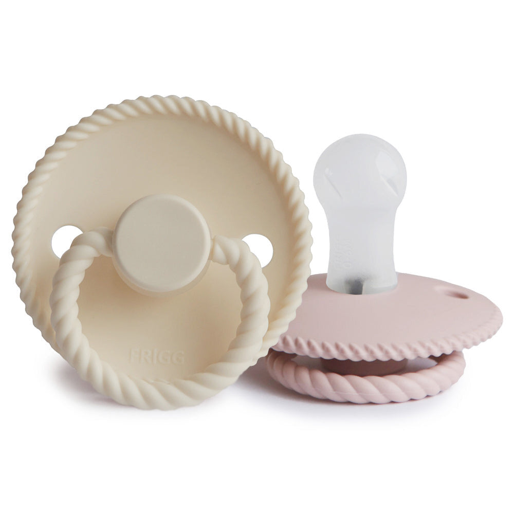 Frigg Rope Pacifier - Blush/Cream