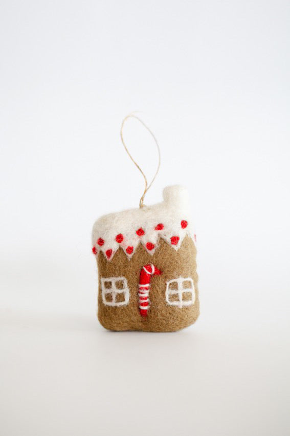Gingerbread house Christmas ornament