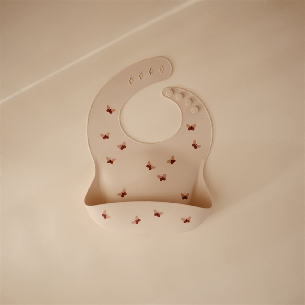 Silicone Bib - butterfly