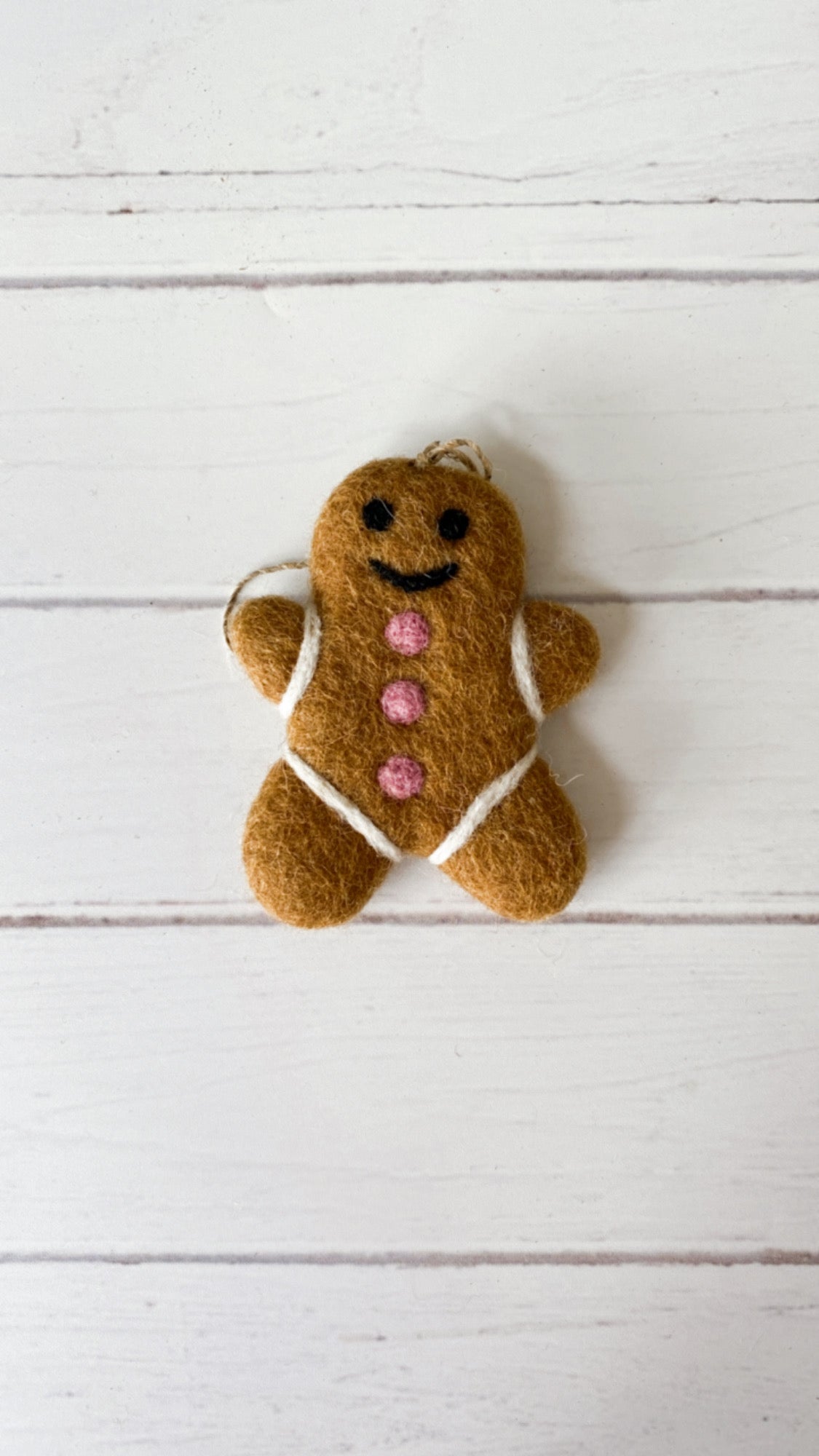 Gingerbread man Christmas ornament