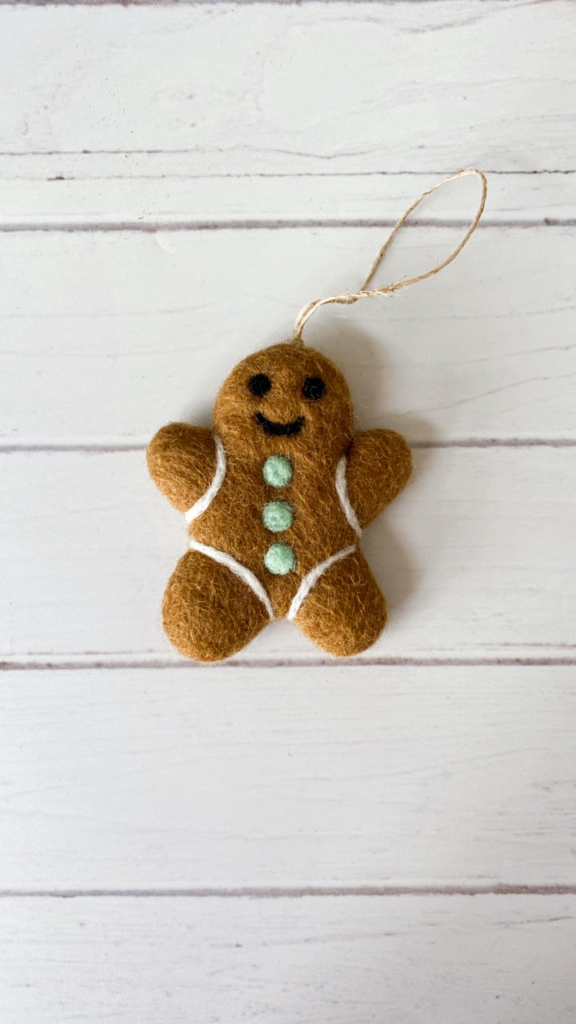 Gingerbread man Christmas ornament