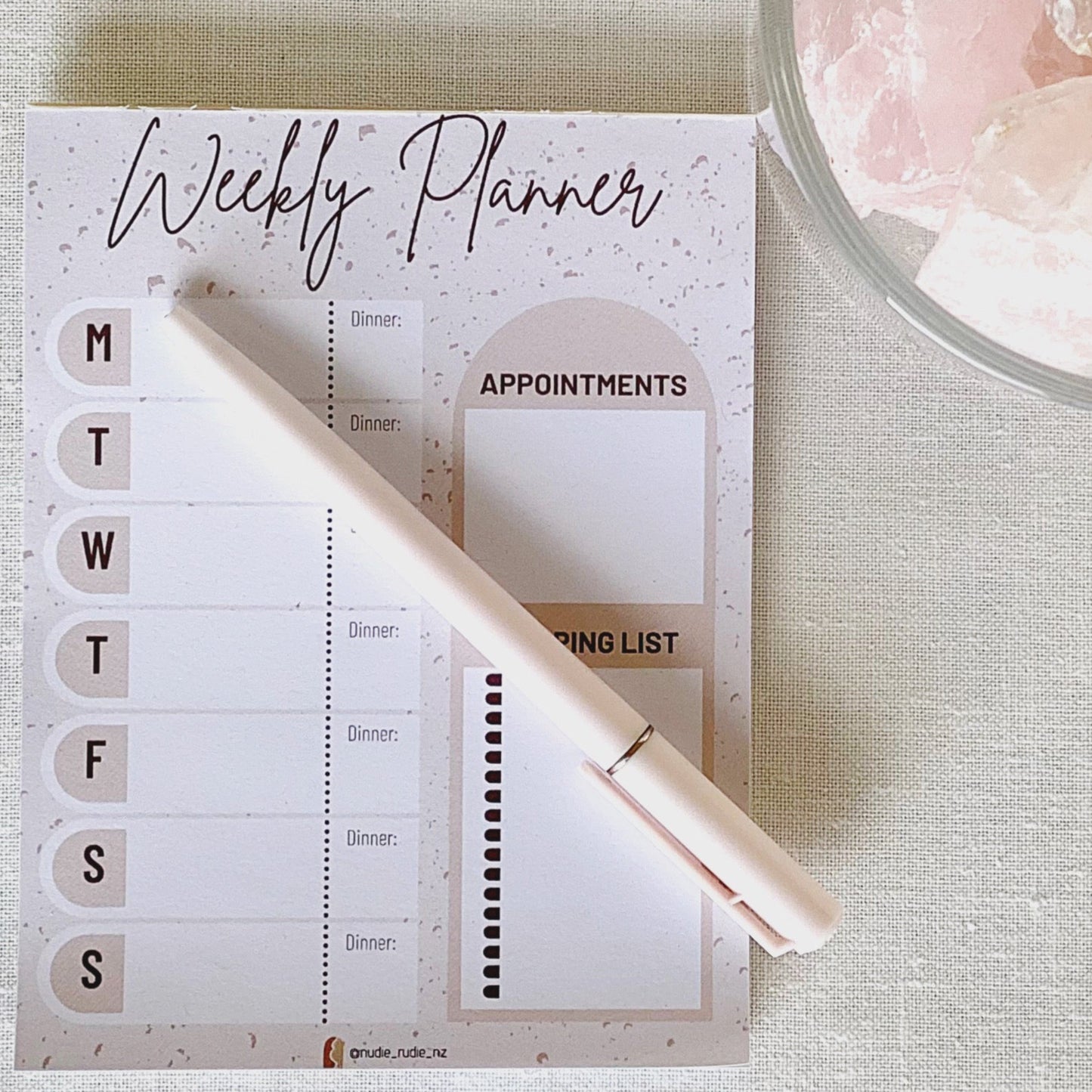 Weekly Planner - magnetic