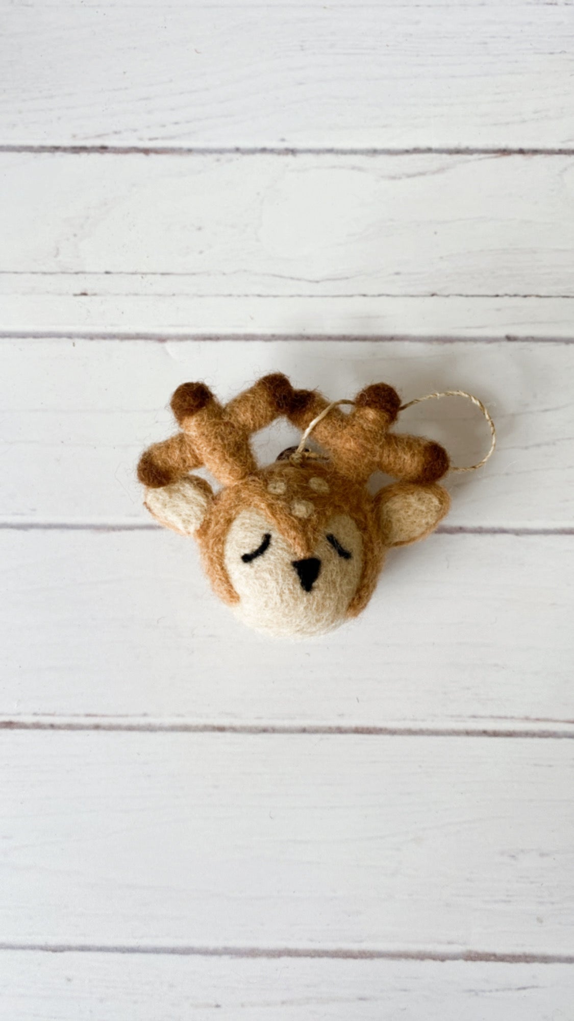 Sleepy Reindeer Christmas ornament